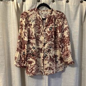 Zadig & Voltaire satin blouse.